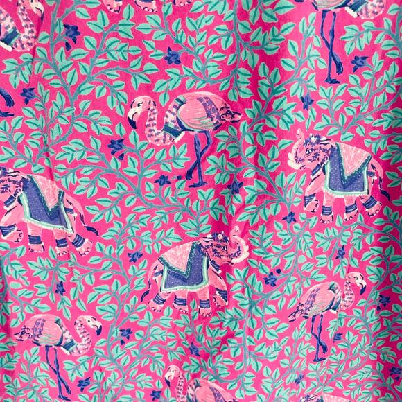 Anthropologie Printfresh Pink Flamingo Pajama Set Cotton Short Sleeves Size 2X - Picture 7 of 9